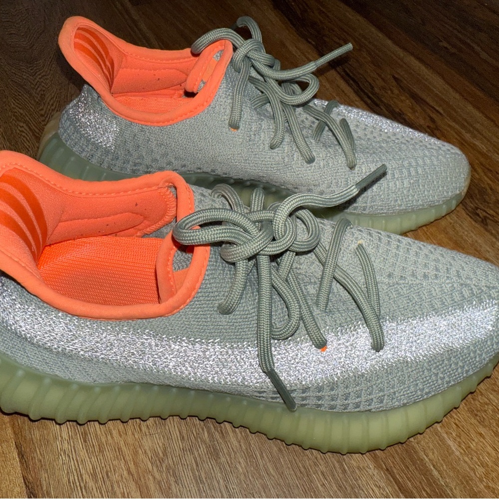 Adidas Orange and Gray Sneakers